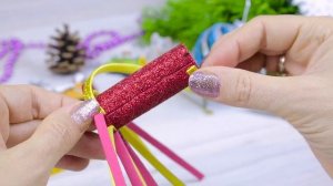 ?НОВОГОДНИЕ ИГРУШКИ из фоамирана на Ёлку?DIY Christmas Ornaments