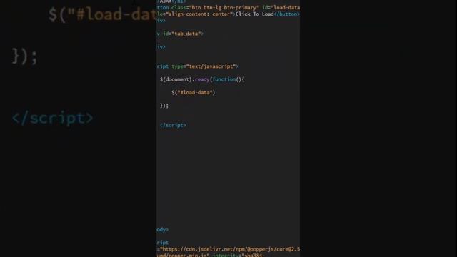 Load Dynamic Data Using AJAX PHP #Short