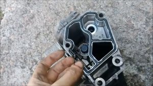 BMW 320d E46 Замена прокладки стакана масляного фильтра