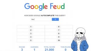Sans From Undertale Play's Google Feud?