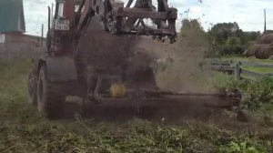 Косилка ботвы картофеля "ботвакос" самодельная.
