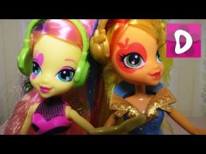 ✿ Распаковка Пони Флаттершай и Эпл Джек My Little Pony Fluttershy Applejack Equestria Girl Doll