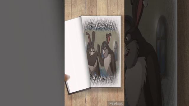 FlipBook. Три богатыря Илья Муромкц, Алёша Попович и Добрыня наказывают зайцев. мульт. anime.