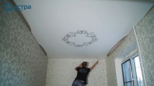 Процесс натяжки полотна из пленки ПВХ | Натяжные потолки | Астра Модерн| Калуга