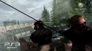 Elder Scrolls V Skyrim 360 vs PS3 gameplay comparison