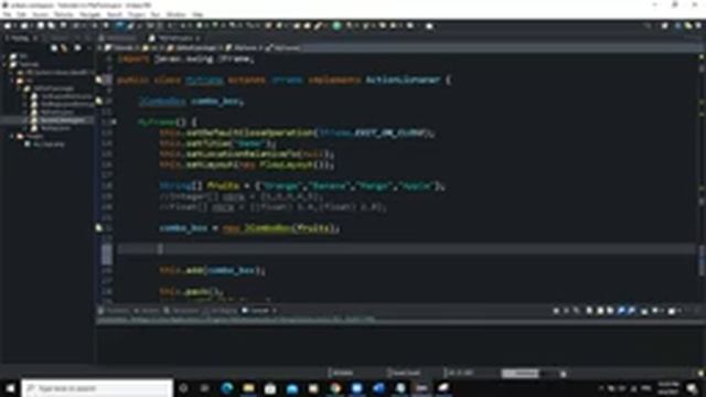 Java GUI Tutorial #22 - Creating A CombBox in Java GUI Swing Using JComboBox Class