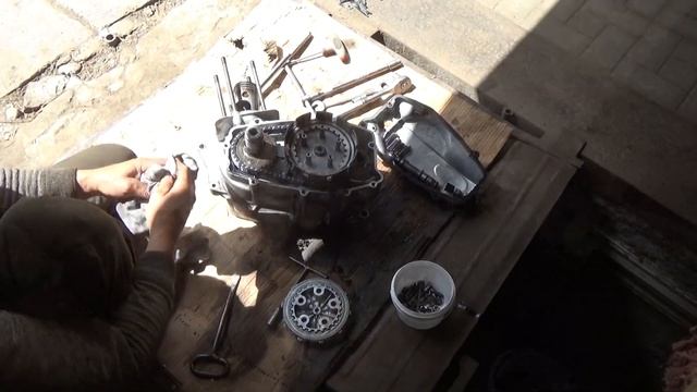 Разборка двигателя Ява 638. смотреть онлайн