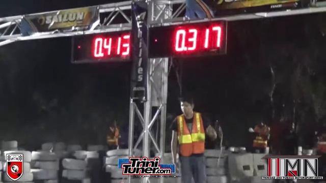 White R33  Racetrack Wheels Night Drag Racing April 2017