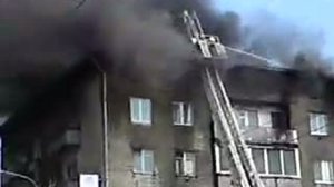 Сгорел 6-этажный дом в Ижевске 