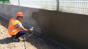 Нанесение гидроизоляции Пенетрон Машинным способом