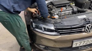 Лазерные лампы в птф Volkswagen Jetta, 2012  Сравнение мощных штатных ламп  в линзе 7(928)1112002