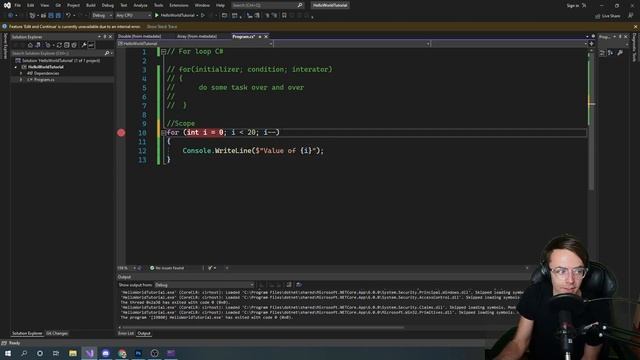 C# Tutorial For Beginners & Basics - 10. For Loops & ForEach смотреть онлайн