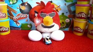 Angry Birds Surprise Eggs Opening Kinder Angry Birds Go, Play Doh Angry Birds