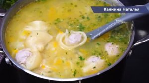 Суп с сапожками, его придумала когда-то давно наша бабуля.  Нравится и взрослым и детям!