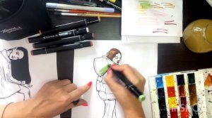 Как покрасить рисунок маркерами