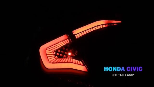 Honda Civic Led Back Light Projection new Design смотреть онлайн