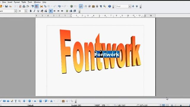 How to use Word Art (Fontwork) in Open Office смотреть онлайн