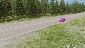Гигантские и маленькие автомобили против гигантского лежачего полицейского – BeamNG.Drive