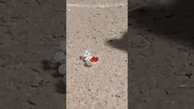 кольцо из бисера крестиком. Хотите туториал? смотреть онлайн