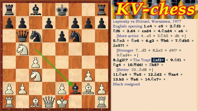 Выигрыш ФЕРЗЯ! ♕ Английское начало ♔ Шахматы и Шахматные ЛОВУШКИ! 🎆