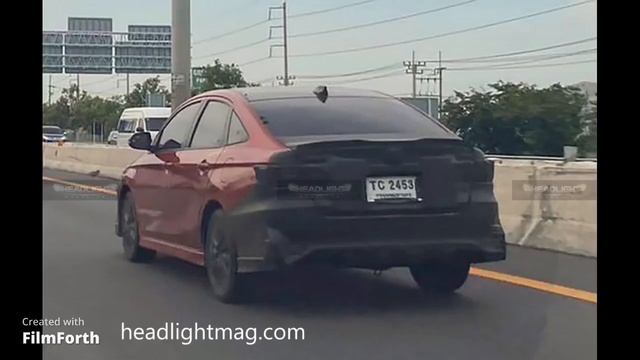 แอบถ่าย Toyota Yaris Ativ Hybrid HEV GR Sport วิ่งทดสอบบนถนนเมืองไทย ก่อนเปิดตัวในไทยต้นปีหน้า смотреть онлайн