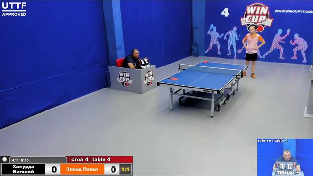 20:00 Хамурда Виталий 1-3 Плющ Павел  стол 4 ЮГ-3  16.09.21 смотреть онлайн