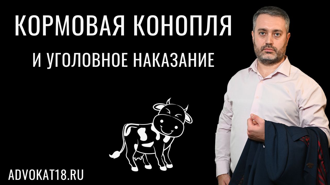 Конопля для корма скота, птиц и для промышленности - статья 228 и 228.1 УК - Адвокат по наркотикам