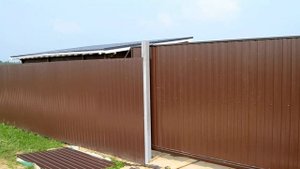 Откатные ворота 7 метров на проем 4.90. Часть 1.