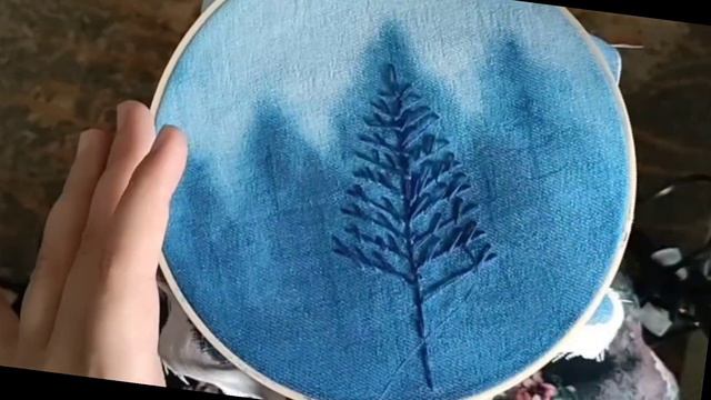 watercolor and embroidery 🌲🌾 смотреть онлайн