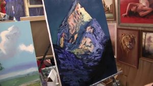 Игорь Сахаров, научиться рисовать маслом горы