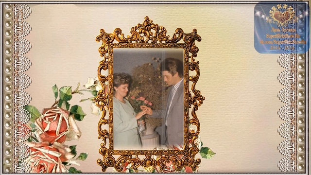 Поздравления на Серебренную свадьбу, 25 лет вместе! mp4 Слайд шоу на заказ смотреть онлайн