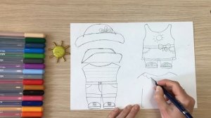 Уточка рисунок. Летняя одежда для уточки Лалафанфан из бумаги Бумажная одежда для уточки из тик ток