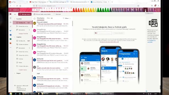 ¿Cómo archivar correos de OUTLOOK y liberar espacio de almacenamiento? смотреть онлайн
