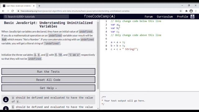 07 - Learn Basic JavaScript - Understanding Uninitialized Variables смотреть онлайн