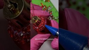 МК инкрустация стразами елочной игрушки