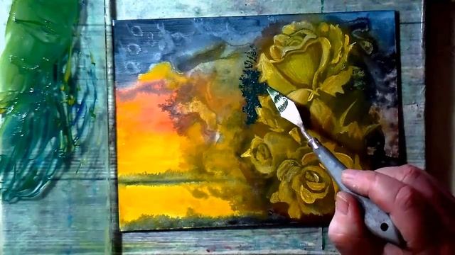 Как нарисовать цветы акрилом. Как нарисовать розу
