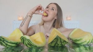 ШТОООО ❓❓MUKBANG С ЖЁЛТЫМ АРБУЗОМ🍉/ MUKBANG with yellow watermelon/ MissDiana #mukbang #мукбанг