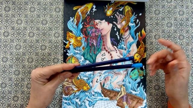 Как быстро и аккуратно замаскировать черные линии/Раскраски антистресс