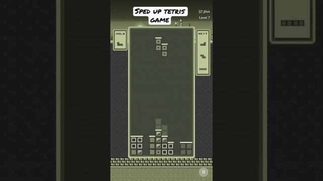 9 Second Sped Up Tetris Game