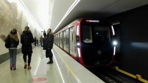 Москва. Станция «Нагатинский затон БКЛ». Первый день работы 2. 01 марта 2023