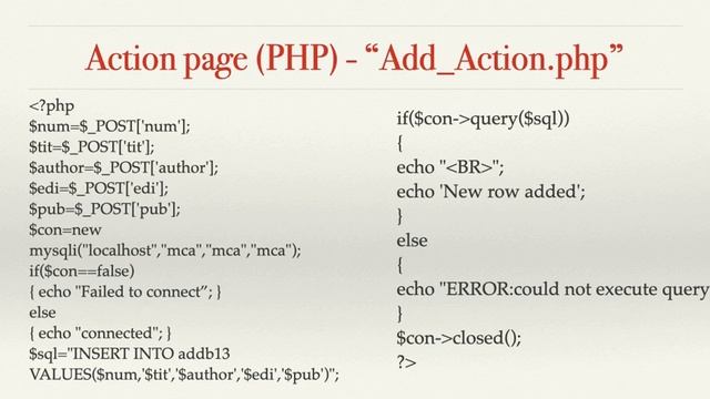 PHP - MySQL DB Connection смотреть онлайн
