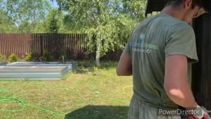 Установка фильтра на дно колодца (плитка)