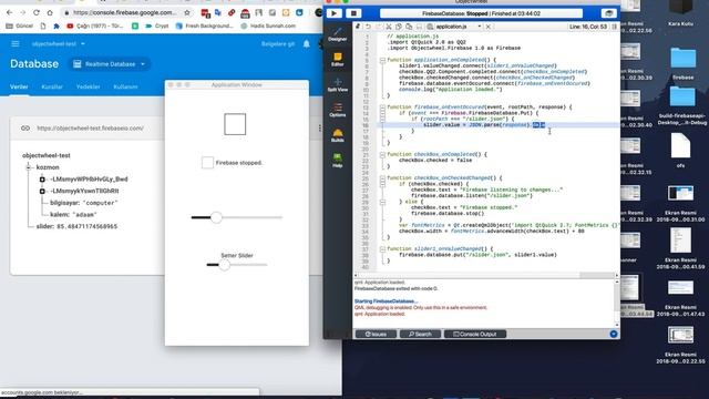 Objectwheel with firebase integration