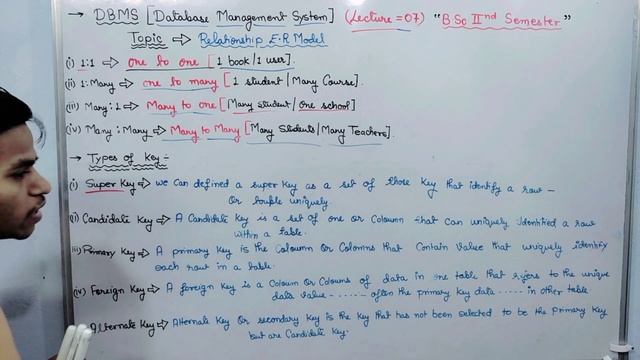 Lec-7: Primary key ER diagram in #dbms in Hindi #database by #rsp #bsc #computerscience #2ndsem