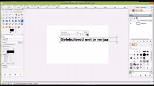 Tekst verwerken in Gimp