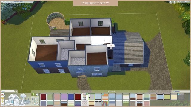 Designer Builds Real Life Floor Plan In The Sims 4  Stone Colonial Home  No CC Speed Build