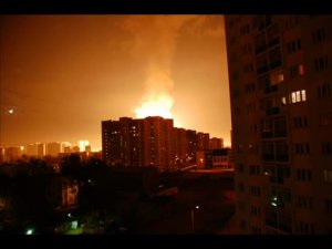 Пожар на Юго-Западе Москвы в ночь с 9 на 10 мая 2009г