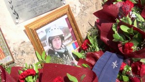 В сирийской провинции Идлиб на месте гибели летчика Романа Филипова установлен памятный знак