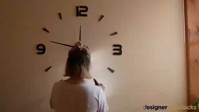 Установка настенных 3D часов. смотреть онлайн