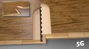 Укладка паркета с помощью соединения Woodloc ® 5G-S черный